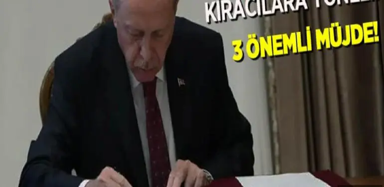 Erdoğan’dan kiracılara yönelik 3 Önemli Müjde!